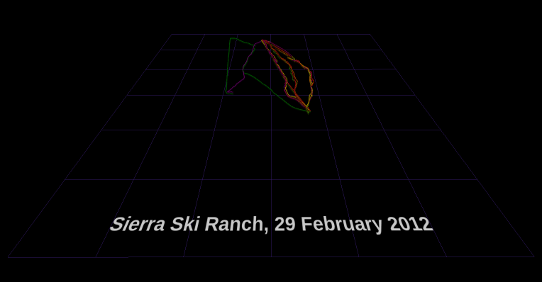 [screenshot of Sierra GPS trace, 29 Feb 2012]