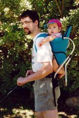 [Lyra riding Dad and directing the lawn-mowing]